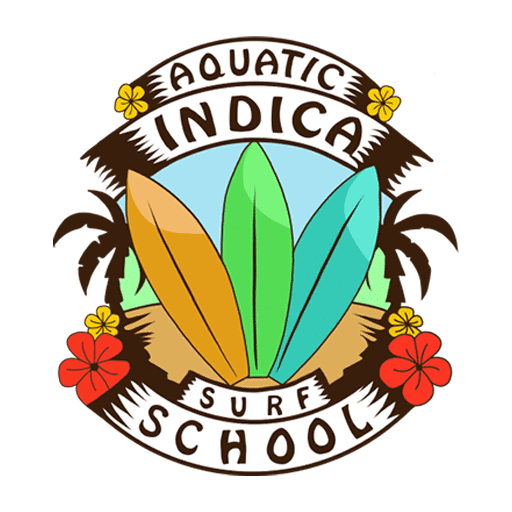 Circular Logo-Aquatic-indica-surf-school-trade-mark-light